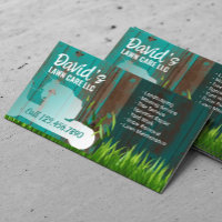 Lawn Care & Landscaping Service Teal Barn Wood