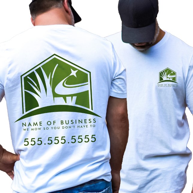 Lawn Care Logo Professional Landscaping Business T-Shirt (Creator Uploaded)