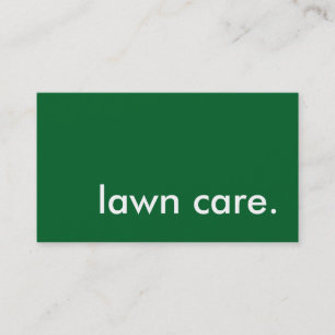 lawn care. loyalty punch card