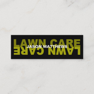 Lawn Care Mini Business Card