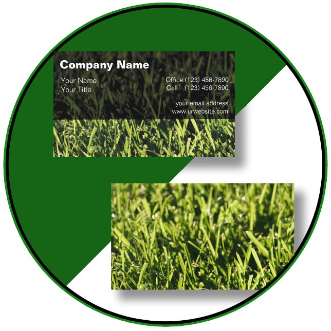 Lawn Care Modern Business Cards (Creator Uploaded)