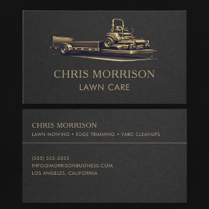Lawn Care Mower Business Card
