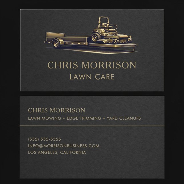 Lawn Care Mower Business Card (Creator Uploaded)