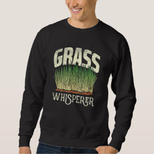 Lawn Care Mowing Design For Landscapers - Grass Wh Sweatshirt