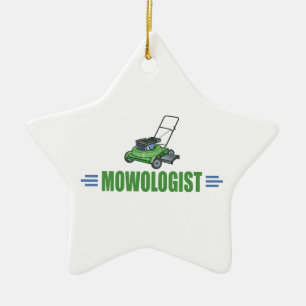 Lawn Care Mowing Grass Lawns Landscaping Yards Ceramic Tree Decoration