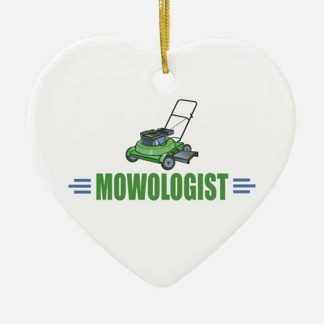 Lawn Care Mowing Grass Lawns Landscaping Yards Ceramic Tree Decoration (Front)