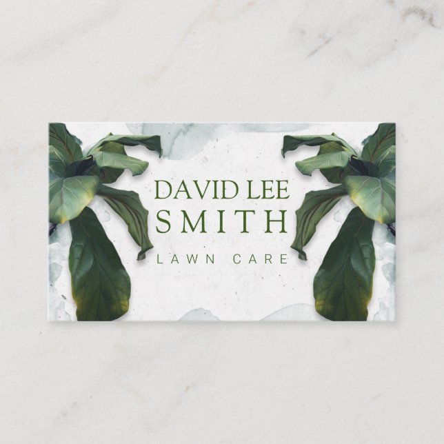 Lawn care or Landscaping Business Card (Front)