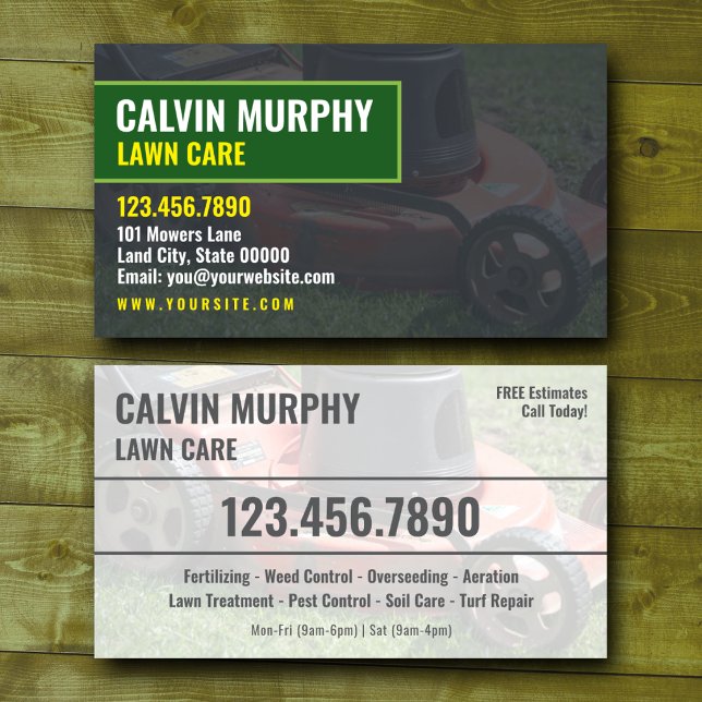 Lawn Care Professional Contact Card (Creator Uploaded)