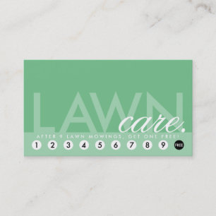 lawn care rewards program loyalty card