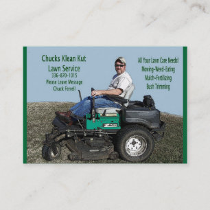 Lawn Care Service Business Card