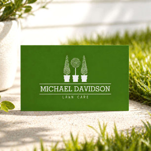 Lawn Care Service Business Card