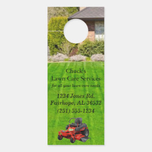 Lawn Care Service Door Hanger
