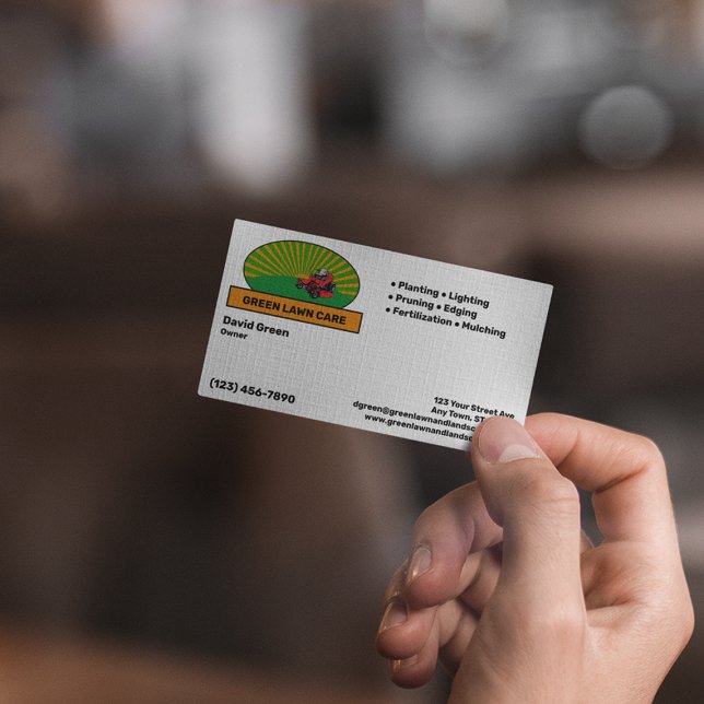 Lawn Care Services Business Card (Creator Uploaded)