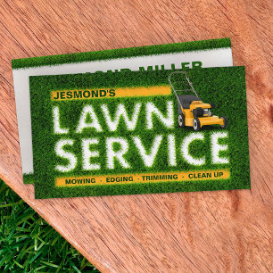 Lawn Care Services - Landscaping Business Card