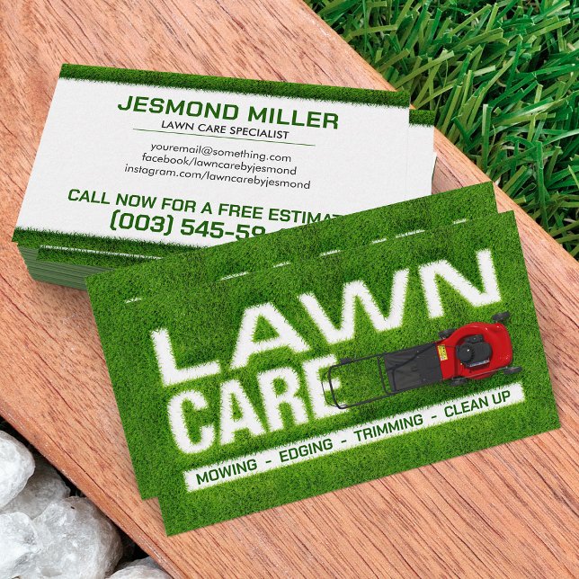 Lawn Care Services -  Landscaping  Business Card (Creator Uploaded)