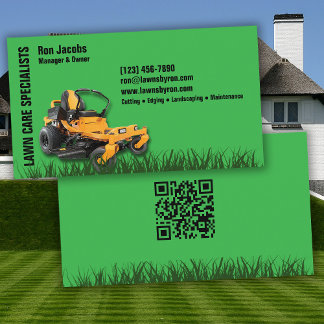 Lawn Care Specialist Business Card