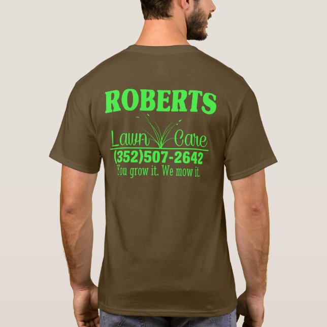 Lawn Care T-Shirt (Back)