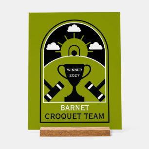 Lawn Croquet Acrylic Sign