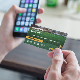 Lawn Cutting Services Business Card