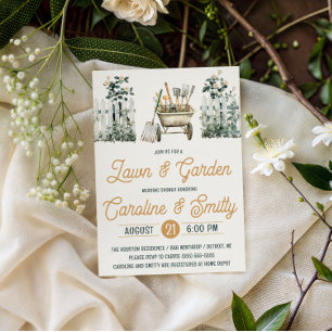 Lawn & Garden Wedding Shower, Bridal Shower Invitation
