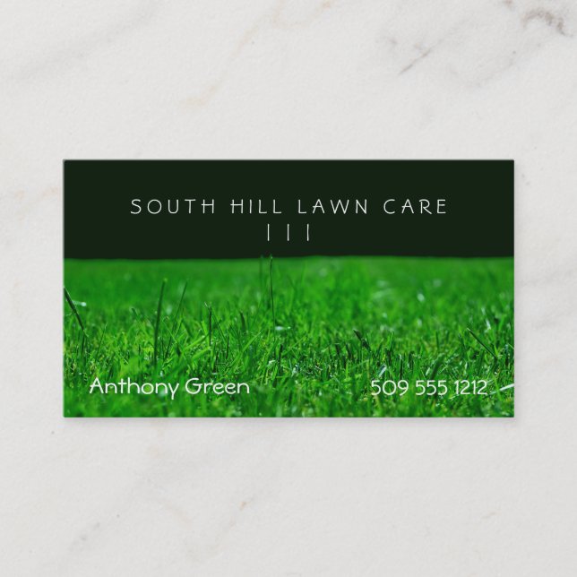 Lawn Grass Business Card (Front)