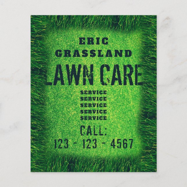 Lawn grass cover  flyer (Front)