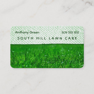 Lawn Grass Texture Look Business Card