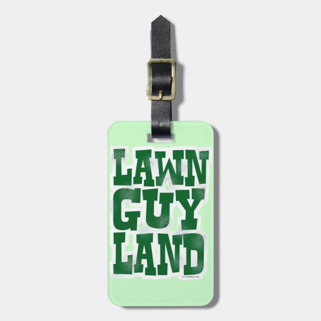 Lawn Guy Land Luggage Tag (Front Vertical)