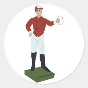 Lawn Jockey Classic Round Sticker