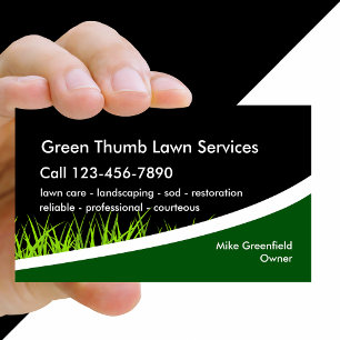 Lawn Landscaping Service Business Card