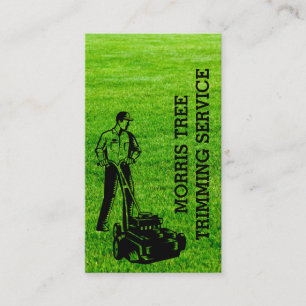 Lawn Maintenance Landscaping Grass Business Card