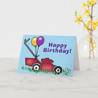 Lawn Mower Birthday Card