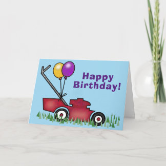 Lawn Mower Birthday Card