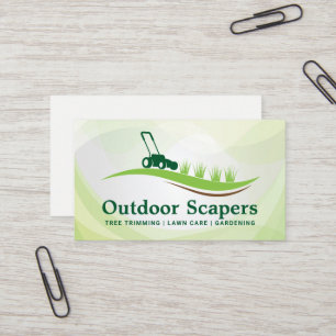 Lawn Mower   Grass Cutting   Landscaper Business Card