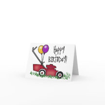 Lawn Mower Happy Birthday (blank inside)