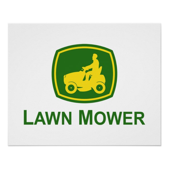 Lawn Mower John Deere Poster (Front)