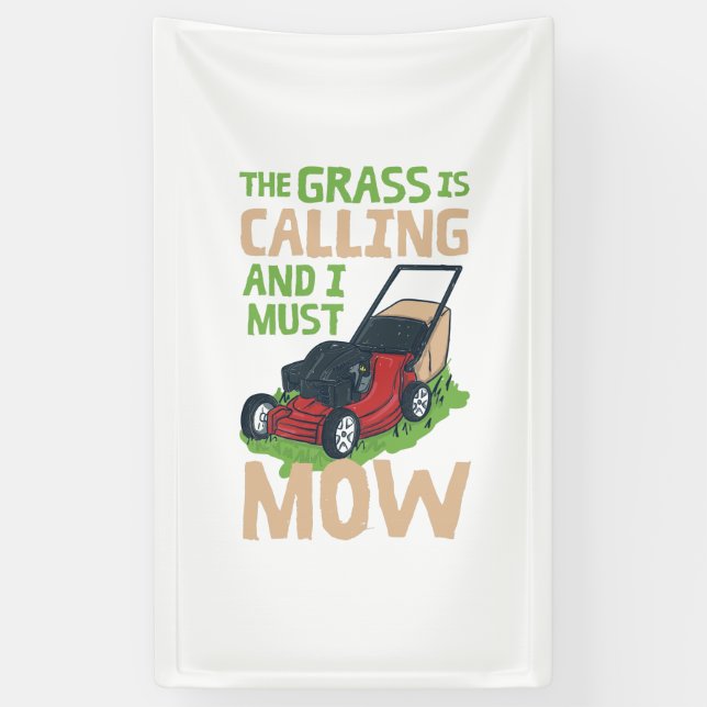 Lawn Mower Lawn Care Banner (Vertical)