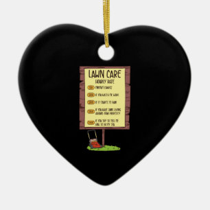 Lawn Mower - Lawn Care Hourly Rate Ceramic Tree Decoration