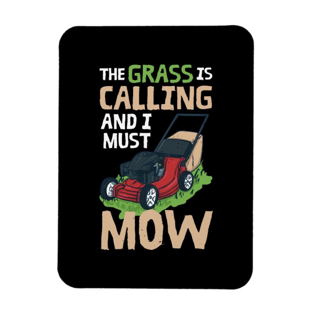 Lawn Mower Lawn Care Magnet (Vertical)