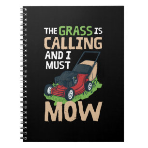 Lawn Mower Lawn Care Notebook