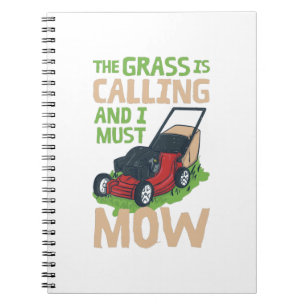 Lawn Mower Lawn Care Notebook