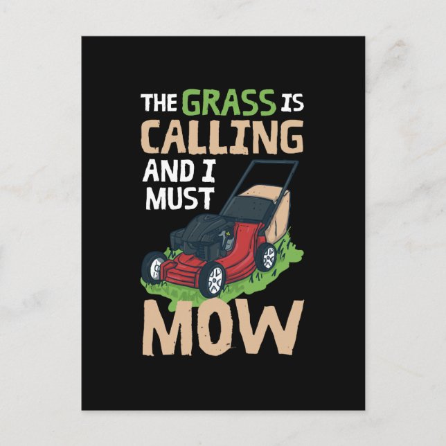 Lawn Mower Lawn Care Postcard (Front)