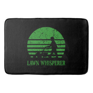 Lawn Mower Lawn Whisperer Gardener Gift Bath Mat