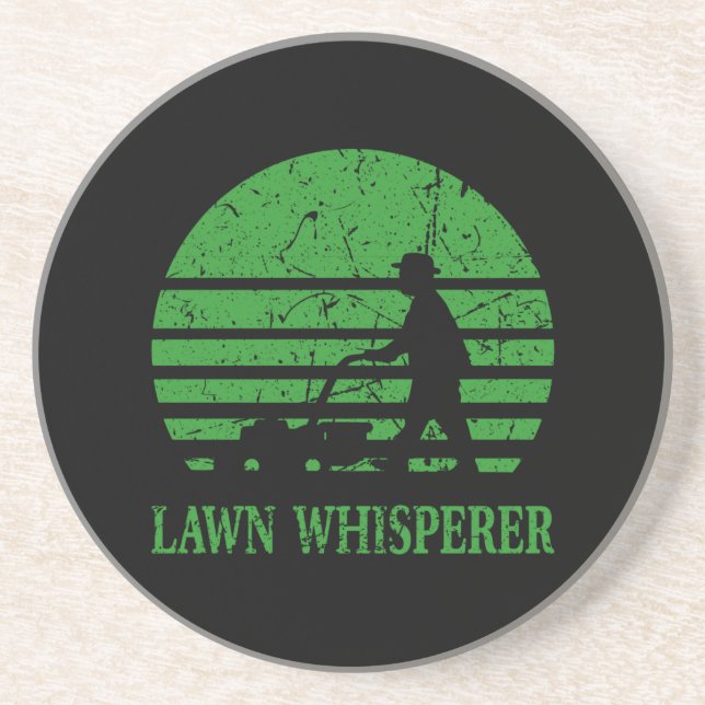 Lawn Mower Lawn Whisperer Gardener Gift Coaster (Front)
