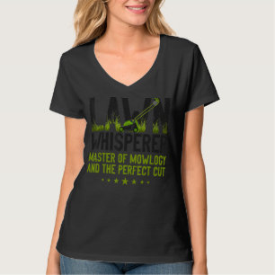 Lawn Mower Mowing Dad Father Landscaper Vintage La T-Shirt