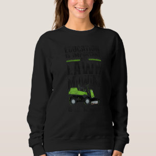 Lawn Mower Mowing Dad Father Landscaper Vintage Tr Sweatshirt