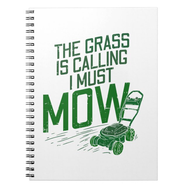 Lawn Mower Notebook (Front)