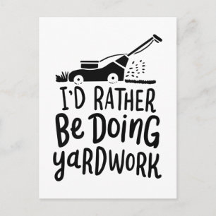 Lawn Mower Postcard