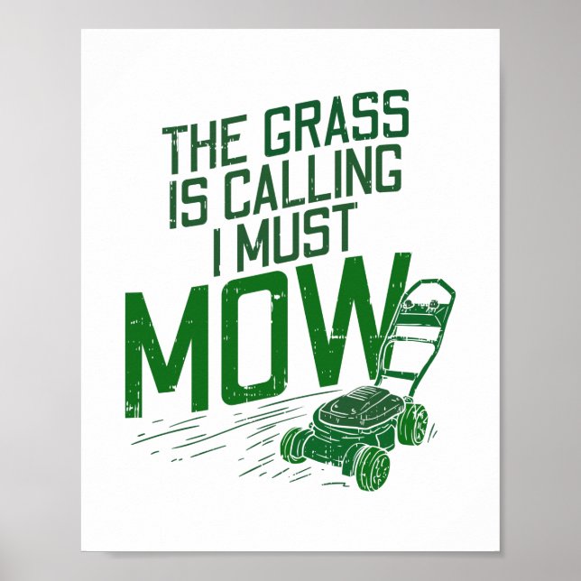 Lawn Mower Poster (Front)