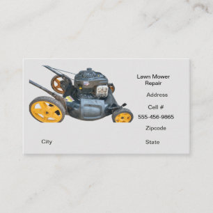 Lawn Mower Repair Business Card